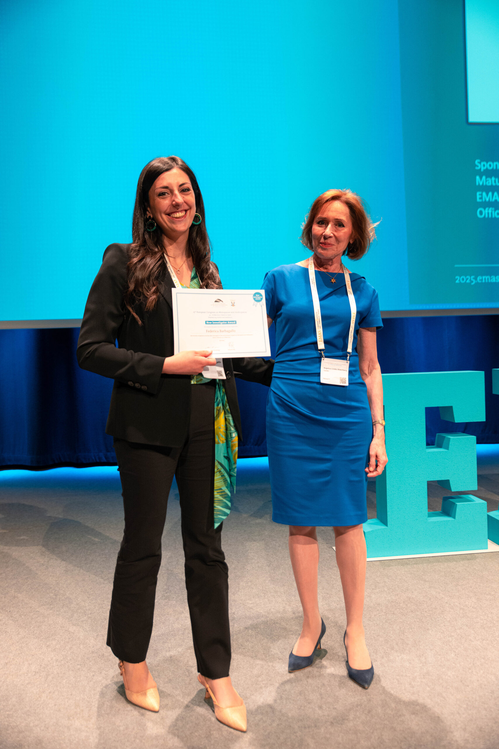 New Investigator award, EMAS 2025